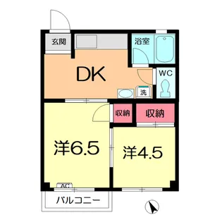 ローヤルシャトー岸【2階】の間取り