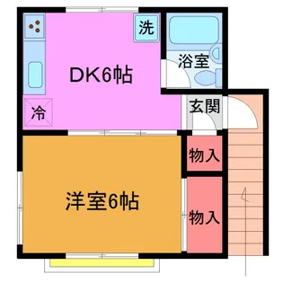 前田ハイツ【2階】の間取り