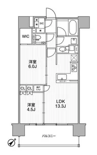 ディームス渋谷本町【3階】の間取り