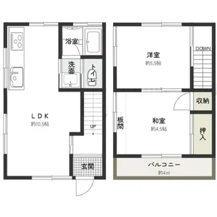 第一メゾン富士の間取り