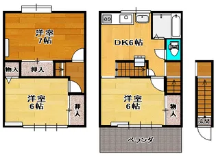 ショッピー宗岡【2階】の間取り