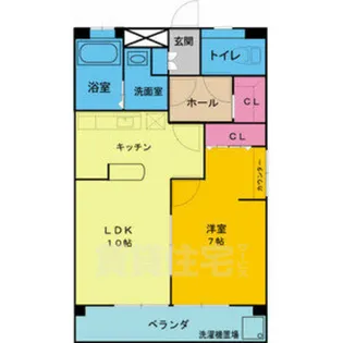 鹿子ビル【2階】の間取り