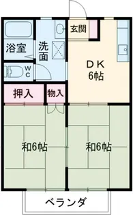 ベルメゾンB【2階】の間取り