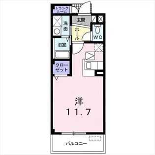エレガンテフィールドII【1階】の間取り