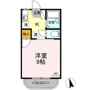 ヤングユーカリA【2階】の間取り