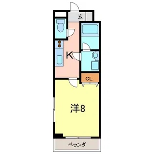 ステューディオフラットなおき【2階】の間取り