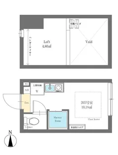 Grandia東中野EAST【2階】の間取り