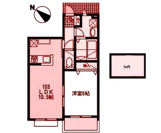 ルミエール【1階】の間取り