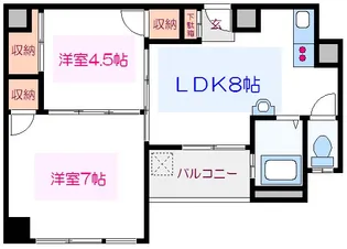 清澄マンション【4階】の間取り