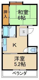 ロイヤルハイム秦【3階】の間取り
