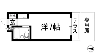 ダイドーメゾン甲東園【1階】の間取り