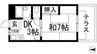 サンビレッジくれは【1階】の間取り