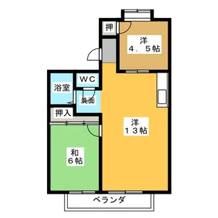 フローレンスながくてB棟【2階】の間取り