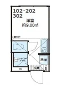 Shanti Casa四谷若葉【2階】の間取り