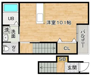 Well-being和泉大宮【1階】の間取り