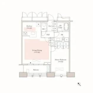 Dマークス西新宿タワー【26階】の間取り