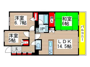アンビシャスプラザ千葉中央【10階】の間取り