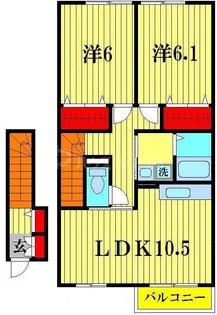 ジュネス【2階】の間取り