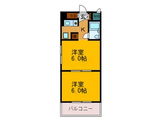 トゥ-ルロワイエ上本町【3階】の間取り