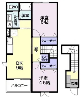 フレンドリーS【2階】の間取り