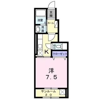 ラ・メゾン東山【1階】の間取り