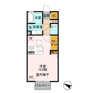 グランプレジール C【1階】の間取り