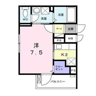 クロワール【3階】の間取り