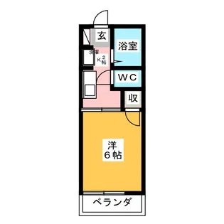 エスティーム西岩田【1階】の間取り
