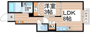 メリア3(MeriaIII)【1階】の間取り