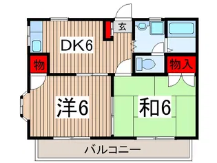 ハイツ光洋A【1階】の間取り