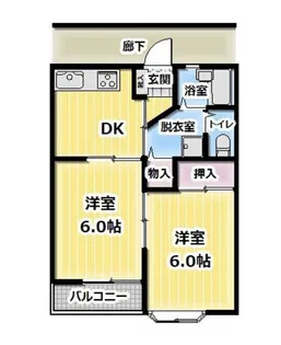 アーバンせいゆう1【2階】の間取り