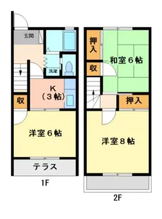 茨城県笠間市福島【一戸建】の間取り