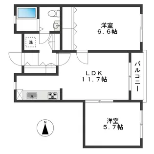 志村マンション【3階】の間取り