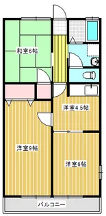 ひまわりハイム【2階】の間取り