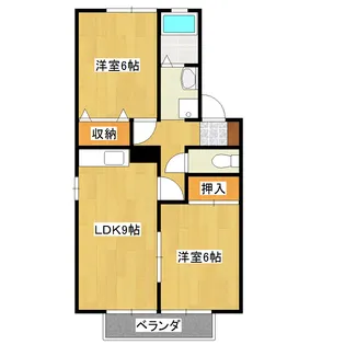 メゾン野中【1階】の間取り