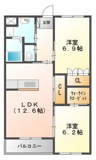 アラ・モード【2階】の間取り