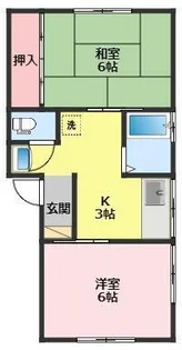 メゾンリエール【2階】の間取り