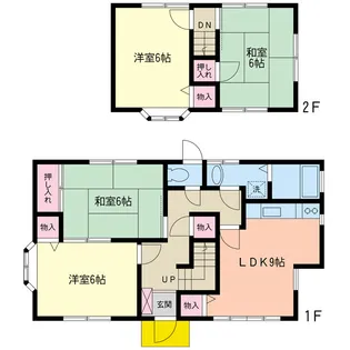 岡山県倉敷市大島【一戸建】の間取り