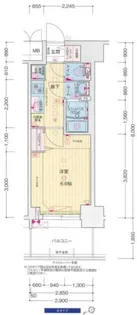 1Kの間取り画像