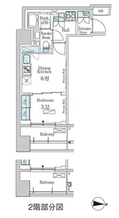 パークアクシス神楽坂・早稲田通り【4階】の間取り