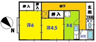 光荘【1階】の間取り