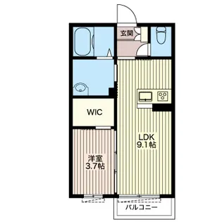 サウザンスプリングII【2階】の間取り