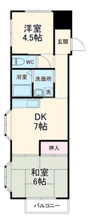 サンリッチ別名【3階】の間取り