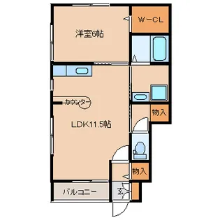 セレーノ・さくら【2階】の間取り