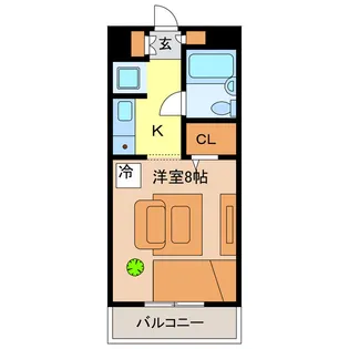 ヴィラージュ ミュゲ【3階】の間取り