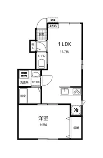 ブランノワール【1階】の間取り