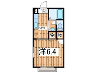 ヒルトップテラス三春台【1階】の間取り