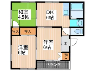 砂古ビル【3階】の間取り