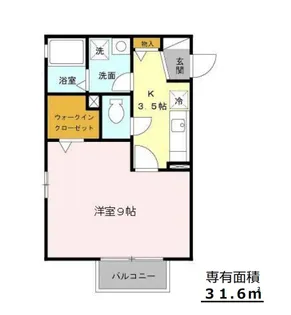 サニーハウス法善寺【2階】の間取り