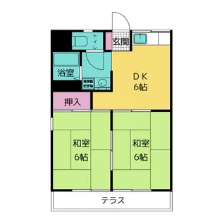 フローラルハウス【1階】の間取り